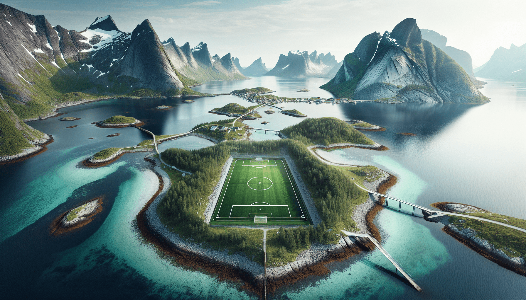 World’s Coolest Soccer Field in Henningsvær, Norway